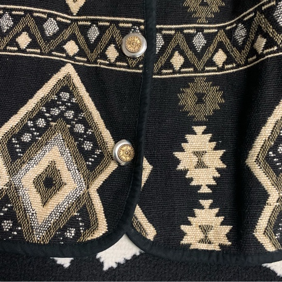Southwestern Canyon Blanket Tapestry Jacket Boho Vintage Size Large - Picture 4 of 12